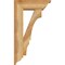 Ekena Millwork Balboa Traditional Rough Sawn Bracket w/ Offset Brace, Western Red Cedar, 6"W x 16"D x 28"H BKT0604X16X28BOA01RWR - alternate 2